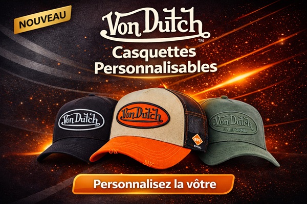 VON DUTCH Casquettes Personnalisables
